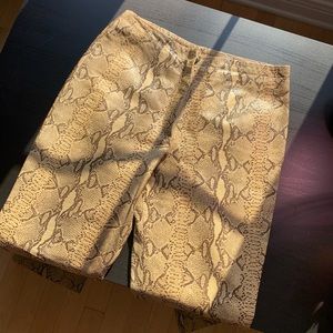 Snake Leather Pants